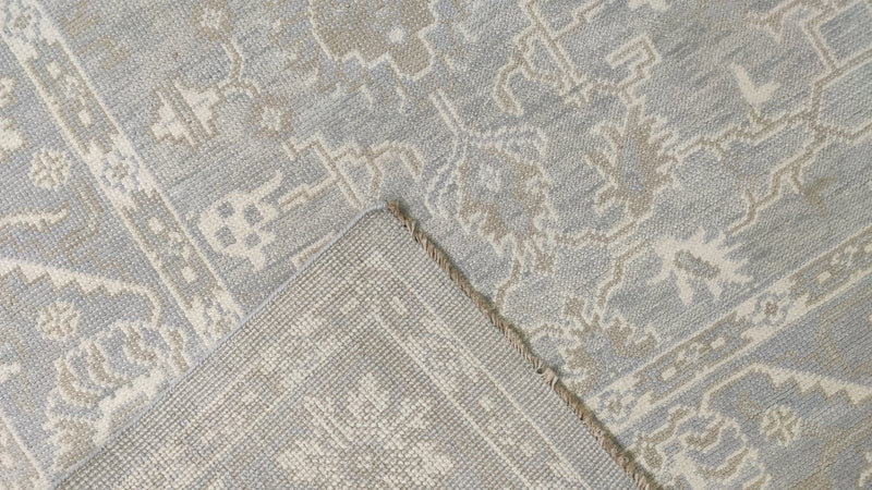 Winnifred White Washed Turkish Knot Oushak | Banana Manor Rug Company