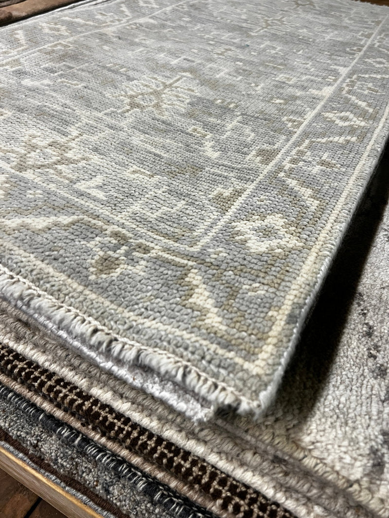 Winnifred White Washed Turkish Knot Oushak (Various Sizes) | Banana Manor Rug Factory Outlet