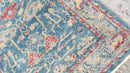 Yasmina 4x6.6 Medium Blue Hand-Knotted Oushak Rug | Banana Manor Rug Company