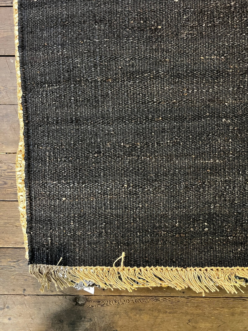 Yesenia Aquino Black Natural 4.3x6 Durrie | Banana Manor Rug Company