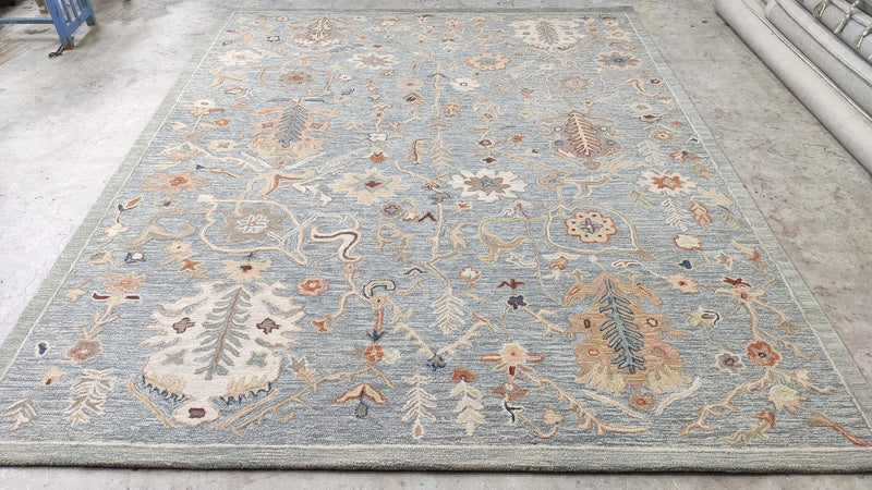 Yutte Stensgaard 7.9x9.9 Blue Hand-Tufted Rug | Banana Manor Rug Company