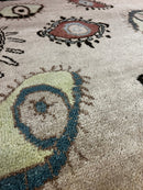 Yvonne Strahovski Hand-Knotted Modern Rug Tan Multi-Colored 4x6.6 | Banana Manor Rug Company