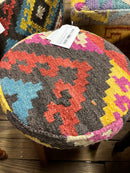 Zac Hanson Wooden Upholstered Stool 12x12x16 (Assorted Styles) | Banana Manor Rug Factory Outlet