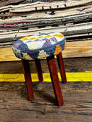 Zac Hanson Wooden Upholstered Stool 12x12x16 (Assorted Styles) | Banana Manor Rug Company