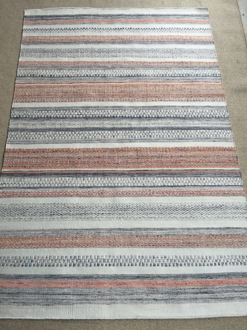 Zach Indoor/Outdoor Rug Recyled Pet Yarn Striped Rug | Banana Manor Rug Company