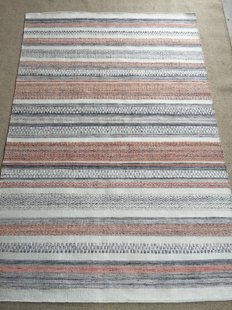 Zach Indoor/Outdoor Rug Recyled Pet Yarn Striped Rug | Banana Manor Rug Company