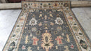 Zena 6x9 Dark Grey and Ivory Hand-Knotted Oushak Rug | Banana Manor Rug Company