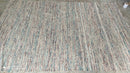 Ziemer 6x9 Handwoven Cream and Blue Sari Silk Rug | Banana Manor Rug Company