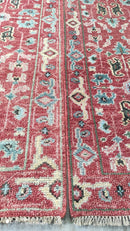 Zoe Bryant Hand-Knotted Red Oushak Runner | Banana Manor Rug Company