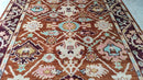 Zoey 8x10 Rust and Red Hand-Knotted Oushak Rug | Banana Manor Rug Company