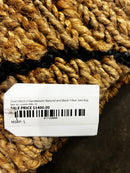 Zuul 10x13.3 Handwoven Natural and Black Tribal Jute Rug | Banana Manor Rug Company