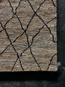 Zuul 10x13.3 Handwoven Natural and Black Tribal Jute Rug | Banana Manor Rug Company