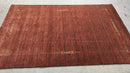 Augustus Gloop 7.3x10 Brown Handwoven Gabbeh Rug | Banana Manor Rug Company