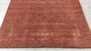 Augustus Gloop 7.3x10 Brown Handwoven Gabbeh Rug | Banana Manor Rug Company
