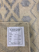 Oliver Hand-Knotted Modern Ivory/Silver 6x9 Wool Rug