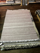 Alexis 4x6 Handwoven Rust PET Yarn Durrie Rug | Banana Manor Rug Factory Outlet