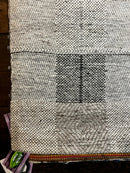 Alowishus 5.3x7.6 Beige and Ivory Handwoven Durrie Rug | Banana Manor Rug Factory Outlet