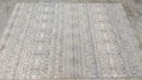 Angelica 5.3x7.6 Beige and Ivory Chevron Durrie Rug | Banana Manor Rug Company