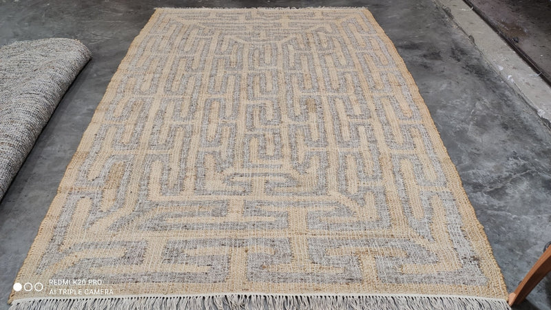 Angelini 5.9x8 Handwoven Natural Kilim Rug | Private Label Rugs