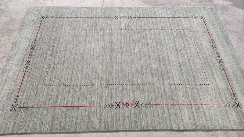 Baxter 5x8 Light Grey Handwoven Rug | Banana Manor Rug Company