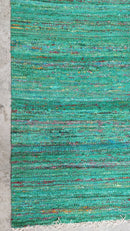 Beall 6x9 Handwoven Green Sari Silk Rug | Banana Manor Rug Company