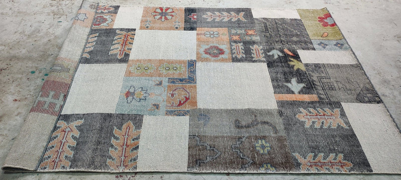 Bella Mancini Multi-Colored Hand-Knotted Rug 5.3x7.6 | Banana Manor Rug Company