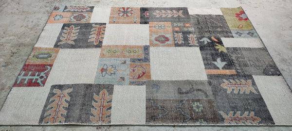 Bella Mancini Multi-Colored Hand-Knotted Rug 5.3x7.6 | Banana Manor Rug Company