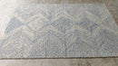 Bérénice Bejo 5x7.6 Ivory and Blue Hand-Tufted Rug | Banana Manor Rug Company