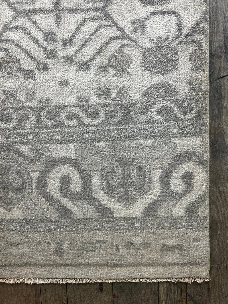 "Bess" Grey Hand-Knotted Oushak 8x10 | Banana Manor Rug Company