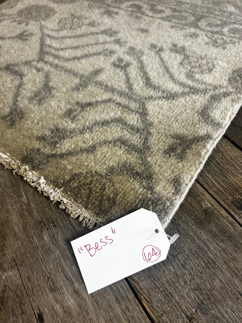 "Bess" Grey Hand-Knotted Oushak 8x10 | Banana Manor Rug Company