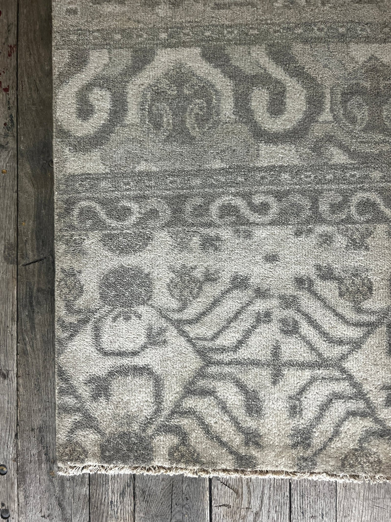 "Bess" Grey Hand-Knotted Oushak 8x10 | Banana Manor Rug Company