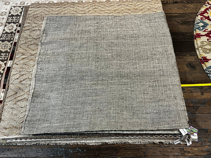 Big Boi 5x5 Handwoven Gray Jute Rug | Banana Manor Rug Factory Outlet