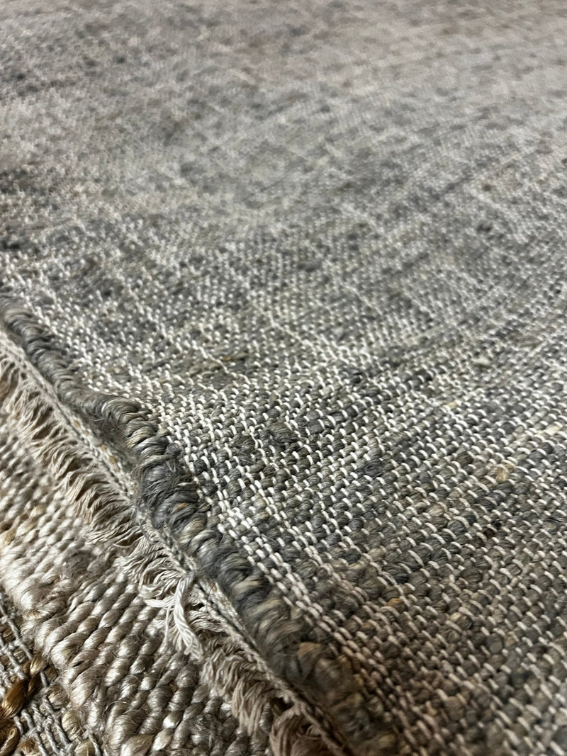 Big Boi 5x5 Handwoven Gray Jute Rug | Banana Manor Rug Factory Outlet