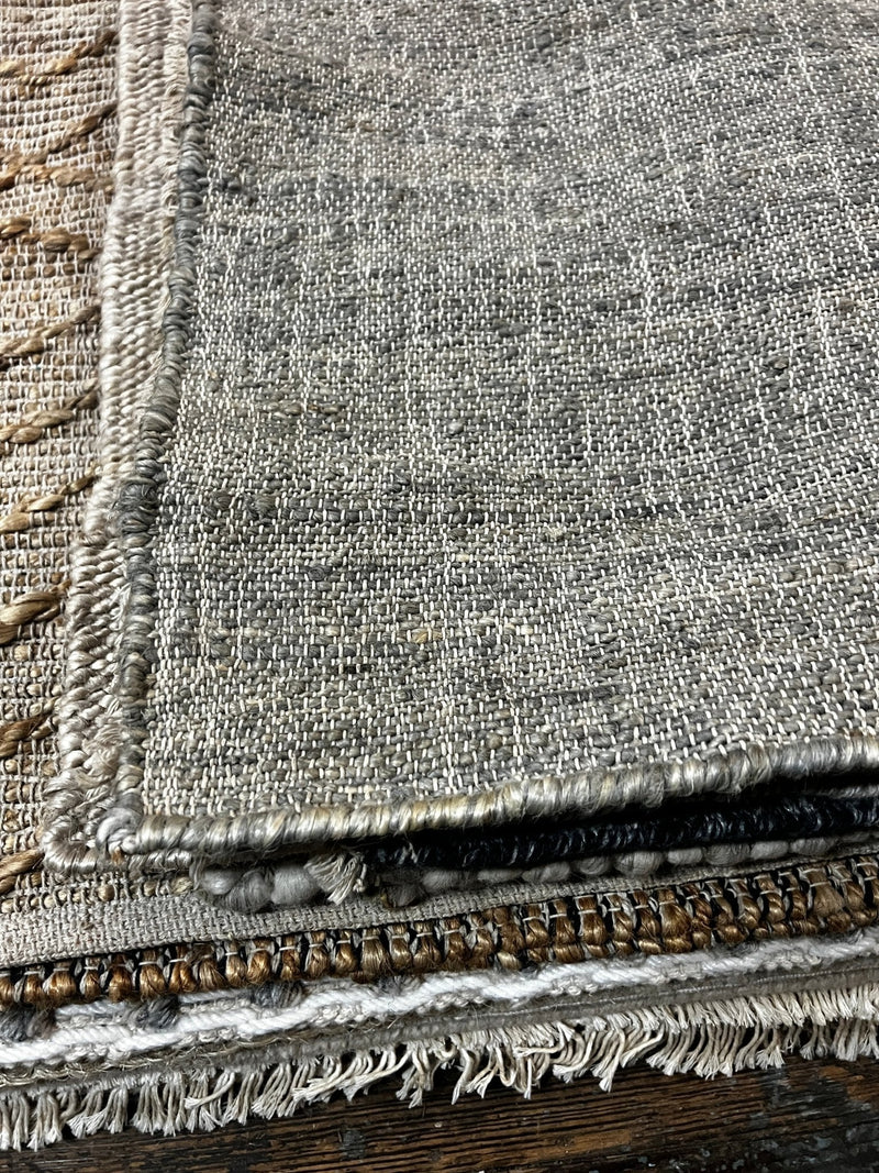 Big Boi 5x5 Handwoven Gray Jute Rug | Banana Manor Rug Factory Outlet