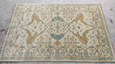 Bliss 4.6x6.3 Ivory Hand-Knotted Oushak Rug | Banana Manor Rug Company