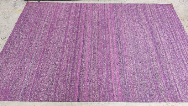 Bond 5x8 Handwoven Purple Sari Silk Rug | Banana Manor Rug Company