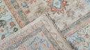 Brinley 8.9x11.9 Beige and Light Blue Hand-Knotted Oushak Rug | Banana Manor Rug Company