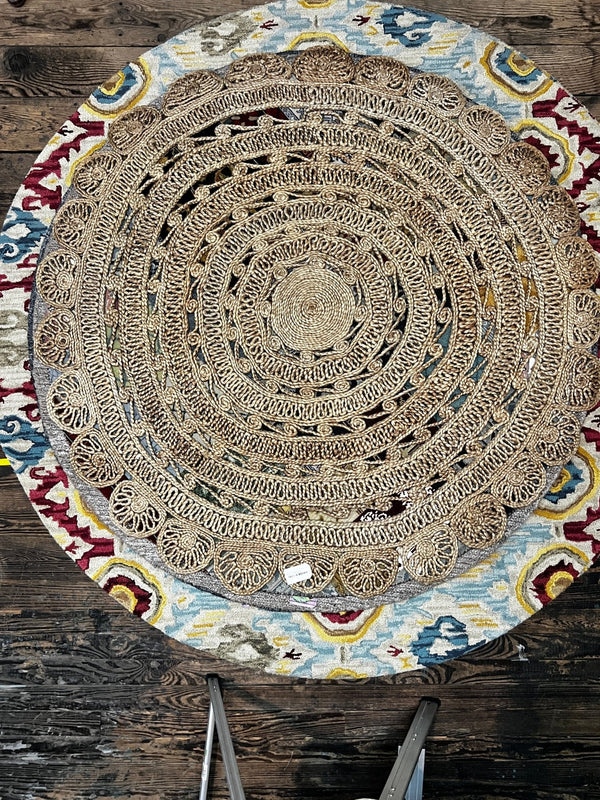 Broad Street 6.6x6.6 Handwoven Natural Round Jute Rug | Banana Manor Rug Factory Outlet