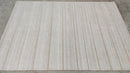Cafe Au Lait 5.3x7.6 Beige and Ivory Handwoven Striped Durrie Rug | Banana Manor Rug Company