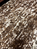 Camilla 4.6x6.6 Brown and White Striped Handwoven Durrie Rug | Banana Manor Rug Factory Outlet