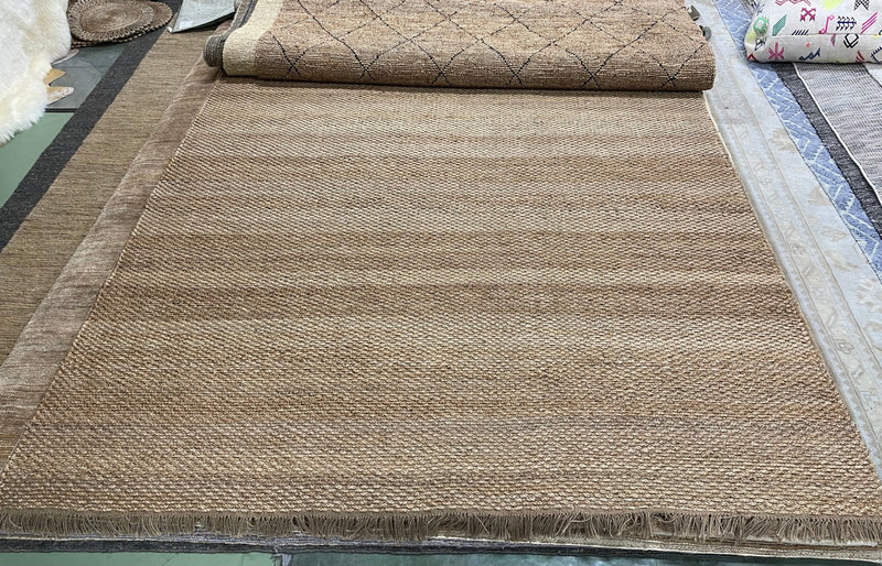 Carol Wayne 9.3X11.9 Natural Loop Durrie | Banana Manor Rug Company