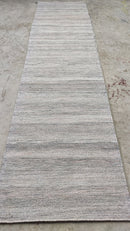 Chris Katt 2.6x8.3 Grey Handwoven PET Yarn Runner | Banana Manor Rug Company