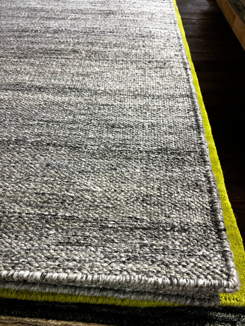 Chris Katt 2.6x8.3 Grey Handwoven PET Yarn Runner | Banana Manor Rug Factory Outlet