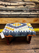 Chris Kirkpatrick Wooden Upholstered Stool 12x18x10 (Assorted Styles) | Banana Manor Rug Company