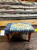 Chris Kirkpatrick Wooden Upholstered Stool 12x18x10 (Assorted Styles) | Banana Manor Rug Company