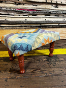 Chris Kirkpatrick Wooden Upholstered Stool 12x18x10 (Assorted Styles) | Banana Manor Rug Company