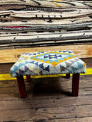 Chris Kirkpatrick Wooden Upholstered Stool 12x18x10 (Assorted Styles) | Banana Manor Rug Company