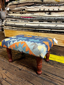 Chris Kirkpatrick Wooden Upholstered Stool 12x18x10 (Assorted Styles) | Banana Manor Rug Company