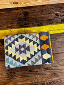 Chris Kirkpatrick Wooden Upholstered Stool 12x18x10 (Assorted Styles) | Banana Manor Rug Company