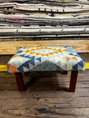 Chris Kirkpatrick Wooden Upholstered Stool 12x18x10 (Assorted Styles) | Banana Manor Rug Company